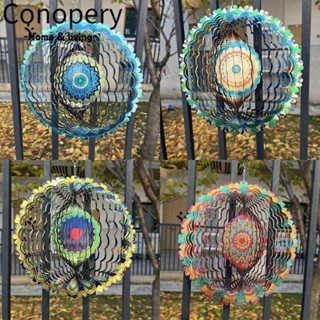 Conopery Chuông gió xoay, Chuông gió bằng sắt Trang trí nội thất Màu sắc Chuông gió, Hoa văn Mandala Mặt dây chuyền sân vườn treo tường Trang trí