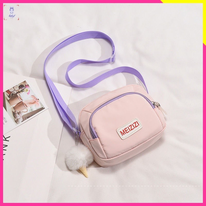 Nữ sinh Túi Đeo Chéo Nhỏ Xinh Màu Tương Phản Phong Cách Hàn Quốc 2022 Dễ Thương Cho Bạn Gái