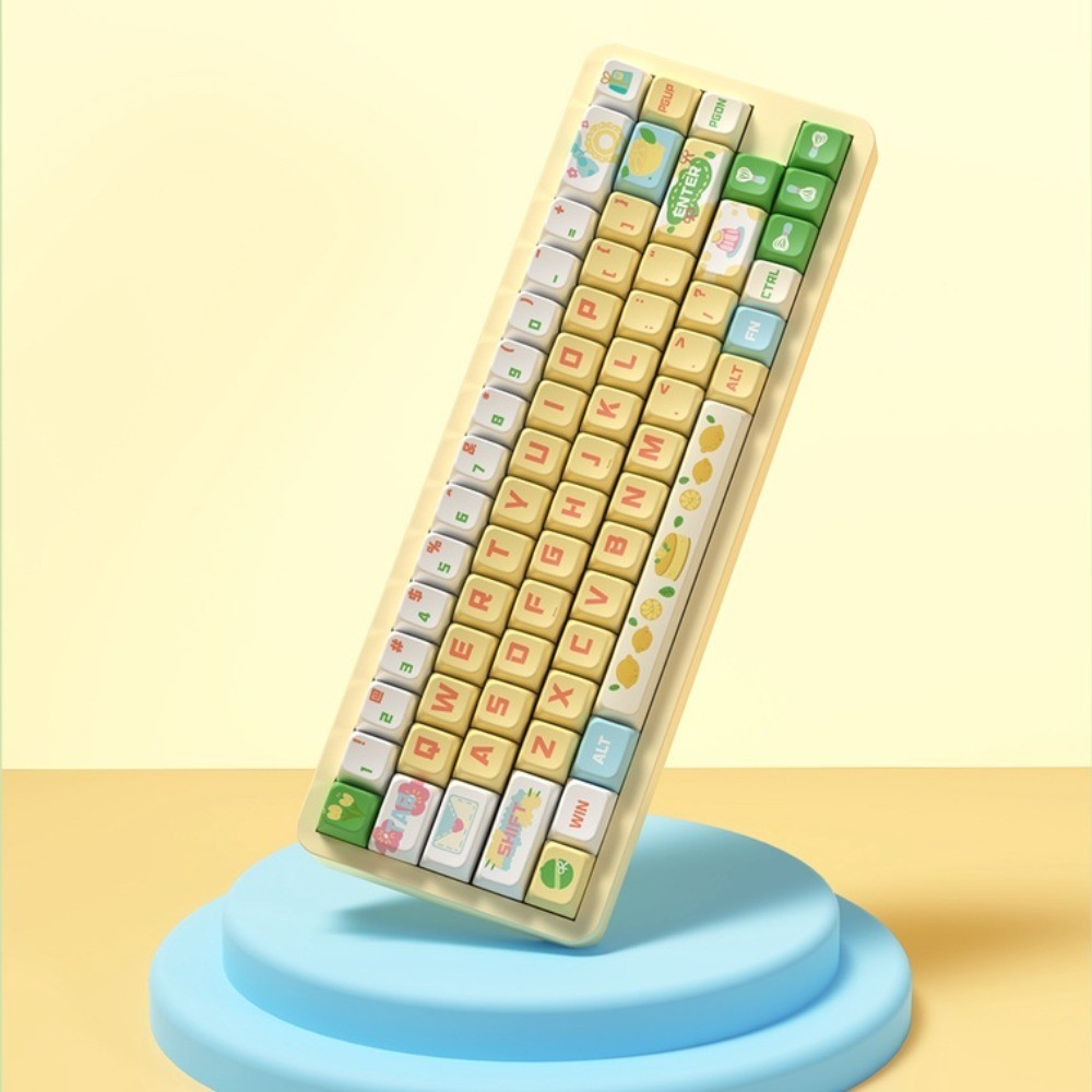 Sea Salt Lemon Cheese Theme Keycaps 138/158 Keys MDA Bàn Phím Cơ 138 / 158 Phím mda Họa Tiết Lát Chanh Phô Mai Độc Đáo