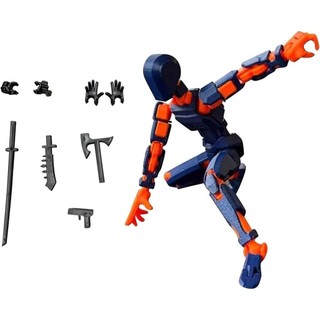 Kit mô hình đồ chơi robot figure dummy 13 in 3d khớp linh hoạt