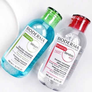 Tẩy trang bioderma 500ml nước xanh hồng