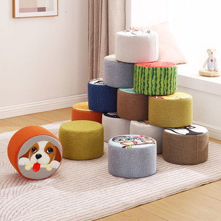 Ghế sofa vải gia đình Bàn trà Ghế phòng khách Ghế thay đổi giày Ghế nhỏ Ghế thấp sáng tạo