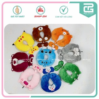  Gối kê cổ kèm bịt mắt có nút gài gối chữ u dùng cho văn phòng đi du lịch máy bay ô tô tàu xe đa dạng mẫu mã 