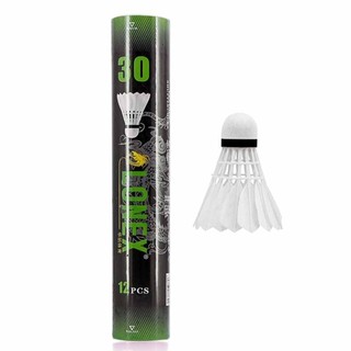 12PCS Goose Feather Shuttlecocks Badminton Outdoor Sport White Shuttlecock