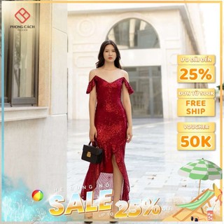 Đầm dạ hội DIVA dáng đuôi cá cao cấp SD1336 - Phong Cách SAIGON