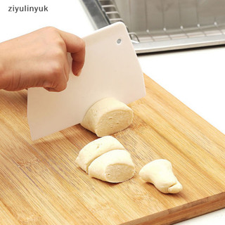 Ziyulinyuk 1 nhựa bột bánh cạp trơn mịn jagged edge thìa cắt en