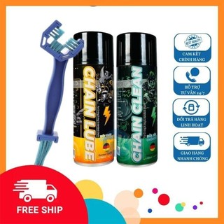 Combo chai dưỡng sên rửa xích xe máy sprayking, vệ sinh bôi trơn nhông sên dĩa