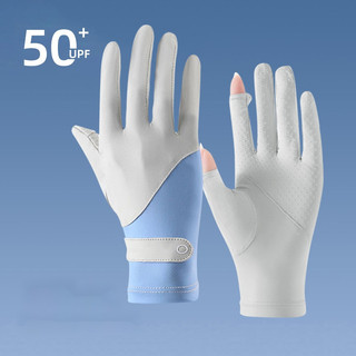 Găng Tay Chống Nắng Ice Feel Nữ Chống Tia Cực Tím Mùa Hè Mỏng Chống Trơn Trượt Ngón Màn Hình Cảm Ứng Thể Thao Ice Silk