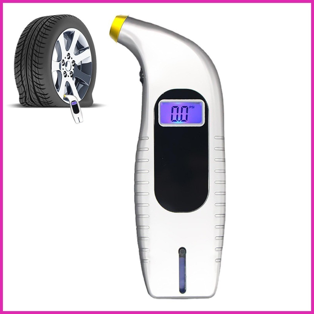 Đồng hồ đo áp suất lốp ô tô Kiểm tra áp suất lốp ô tô 2 trong 1 Kiểm tra áp suất lốp ô tô Xe đạp Đồng hồ đo lốp Tread Gauge almoevn almoevn