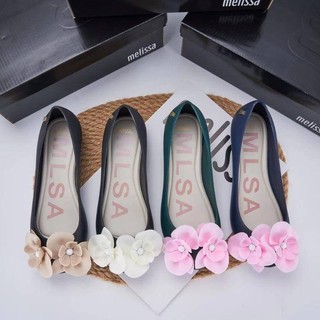2024 mới melissa camellia melissa cá miệng dép hoa đi biển giày nữ thơm
