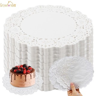 100 Chiếc Dùng Một Lần Trắng Tròn Hoa Đáy Giấy Bánh Món Tráng Miệng Nướng Giấy Miếng Lót Dầu Thấm Hút Thảm Đồ Dùng Nhà Bếp