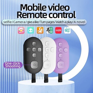 Bluetooth 5.0 Bộ Điều Khiển Từ Xa Nút Điều Khiển Không Dây Cho Điện Thoại Di Động Selfie Shutter Phát Hành Tik Tok Sách Điện Tử Trang Xoay