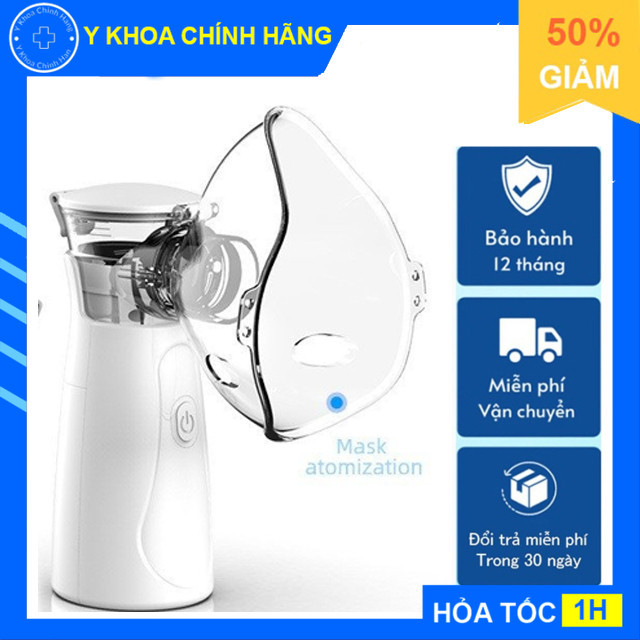 Máy Khí Dung Xông Mũi Họng Nebulizer Cho Bé Và Người Lớn Máy Thở Khí Dung Nhỏ Gọn Chống Viêm Phổi Viêm Phế Quản HL2