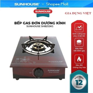 Bếp gas đơn dương kính sunhouse SHB212KG