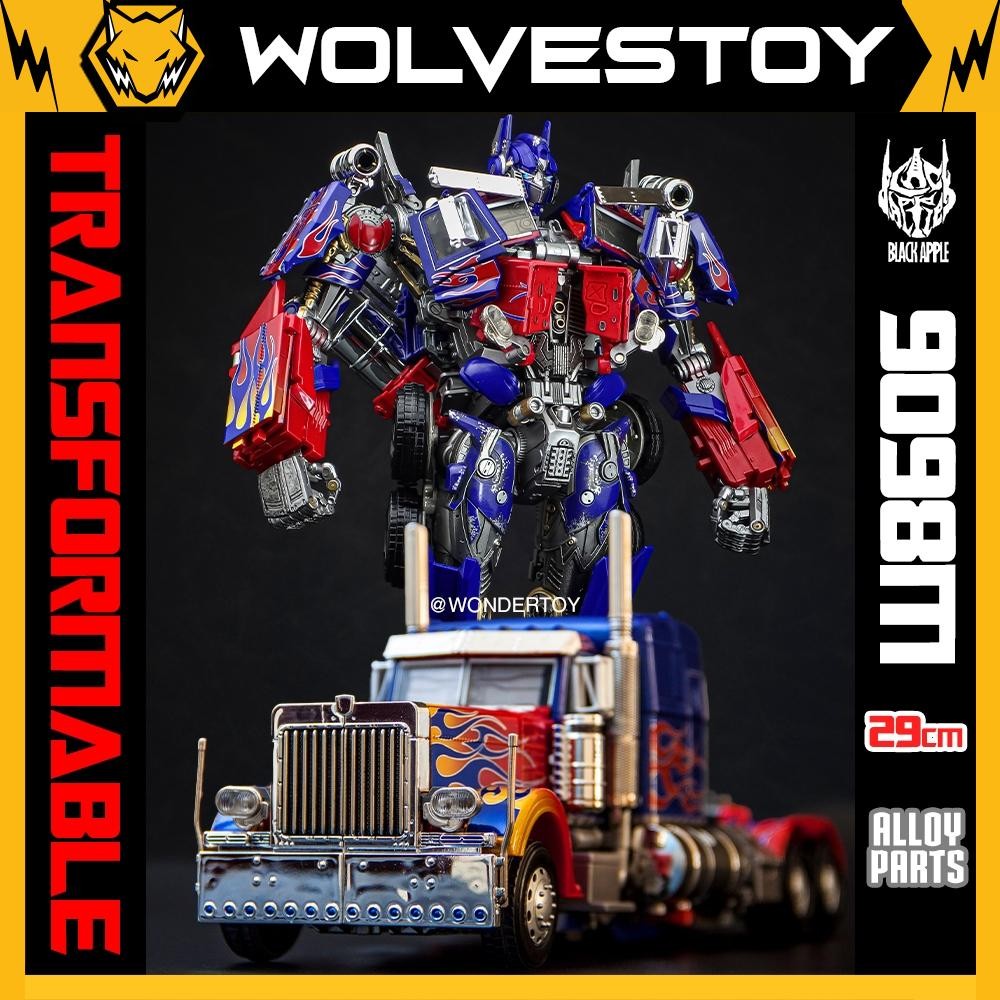  Mô hình TF Weijiang Black Apple Optimus Prime W8606 2025 ver Robot Biến Hình Xe Container 29cm 