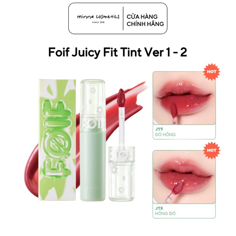 [ƯU ĐÃI SHOP MỚI] [Foif] SON TINT BÓNG FOIF JUICY FIT TINT BY MERZY