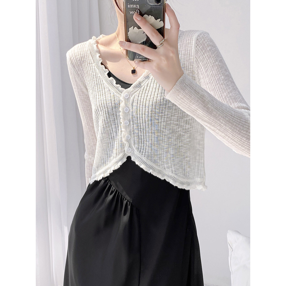 YAYUAN Short Knitted Cardigan Women's