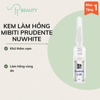 KEM GIẢM THÂM LÀM HỒNG MÔI - MIBITI PRUDENTE NUWHITE L1A Tem Xanh 5ml