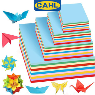 100 Tờ / bộ Giấy Origami Các Loại Kích Cỡ Giấy DIY Giấy Màu Sống Động Nhiều Màu Sắc Giấy Vuông Hai Mặt Cho Trẻ Em Người Lớn Người Mới Bắt Đầu Gấp Giấy Hoa