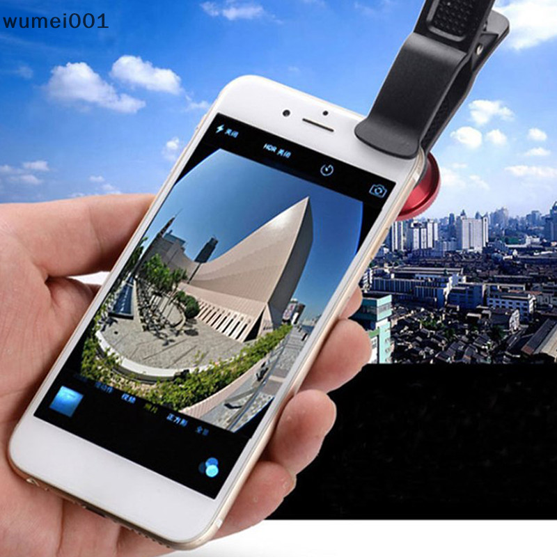 Wumei001 3In1 Ống Kính Điện Thoại Chung Camera Cho Điện Thoại Thông Minh Góc Rộng Ống Kính Mắt Cá Và Kẹp Macro Camera Bộ Cho Điện Thoại Di Động Đa Năng TQ