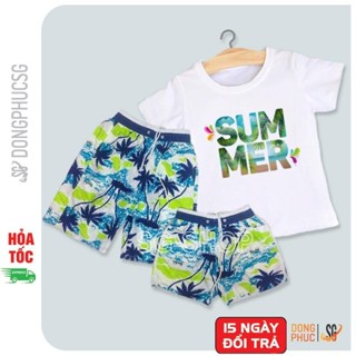 Bộ quần áo đi biển nổi bật cho gia đình hội nhóm cặp đôi thun mềm mịn dày dặn DDB90 DONGPHUCSG