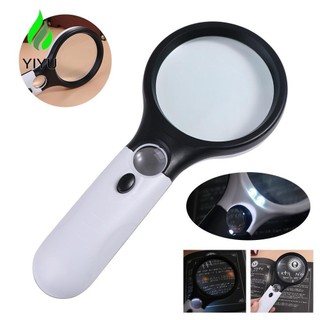 Yiyu kính lúp cầm tay, kính lúp ống kính đèn led, kính hiển vi chiếu sáng mini 10x 30x