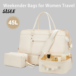 Túi du lịch xách tay SISEA sức chứa lớn chống nước ngăn cách khô và ướt đựng giày riêng lẻ nhỏ gọn cho nữ
