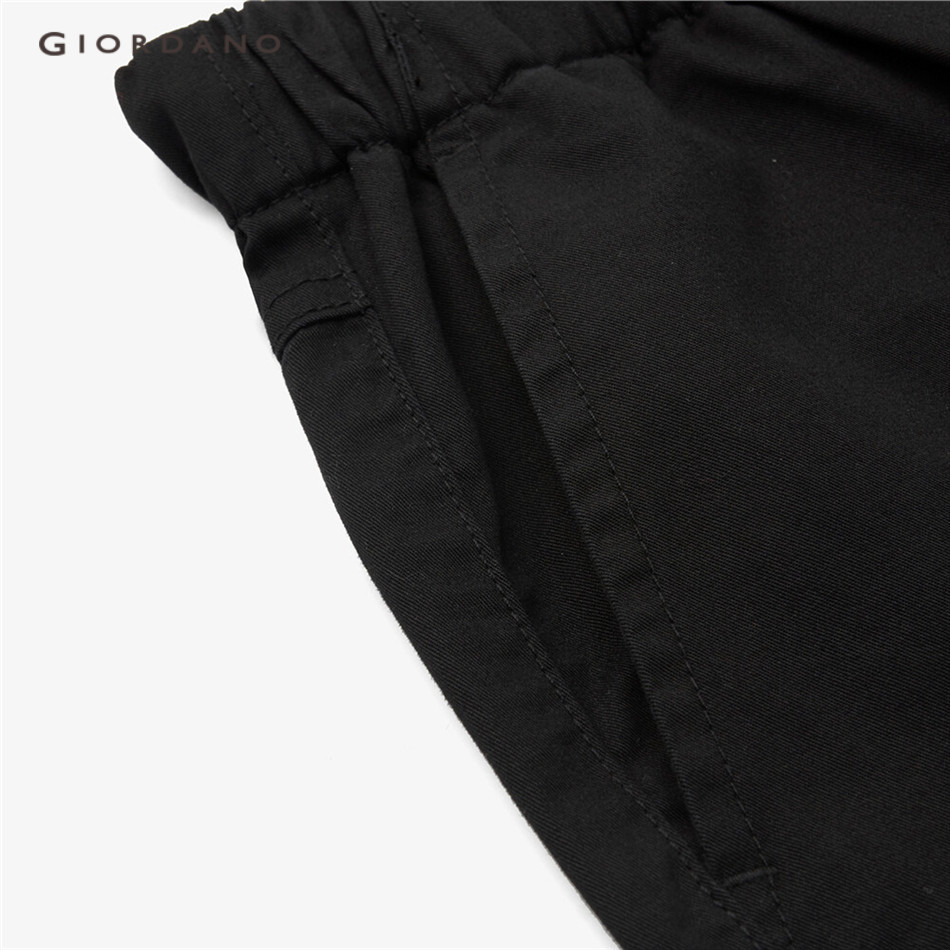 Quần short GIORDANO 13403328 cotton lưng thun thời trang dành cho nữ