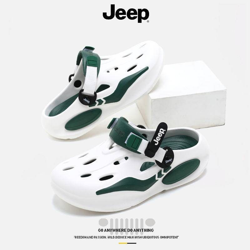 【JsS】Hole Shoes for Men's Casual Sports, Wearing Slippers for Casual Fashion, Versatile Outdoor Heig