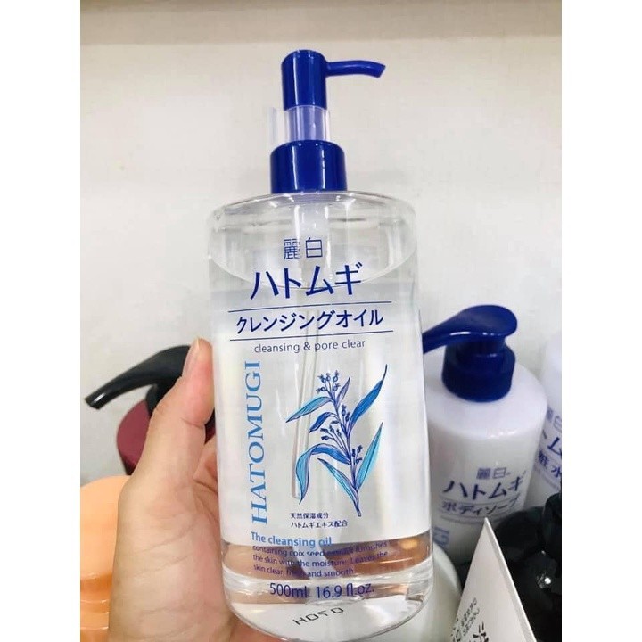 Dầu Tẩy Trang Ý Dĩ Hatomugi The Cleansing Oil Làm sạch da & Dưỡng ẩm 500ml