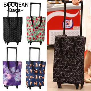 Túi xe đẩy, có dây đeo tay Giỏ hàng có bánh xe Túi tạp hóa gấp, Túi mua sắm có thể gập lại có thể tái sử dụng có thể gập lại