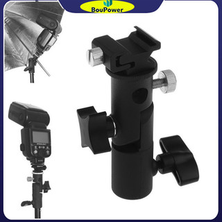 Boupower Hot Shoe Umbrella Holder Mount E Type Flash Light Stand Bracket cho máy ảnh DSLR