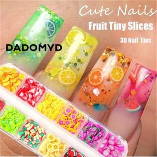 DADOMYD Móng Tay Nghệ Thuật Dán Nhiều Màu Sắc Hỗn Hợp Phong Cách Trang Trí 12 Hoa Văn Lát Kim Cương Giả