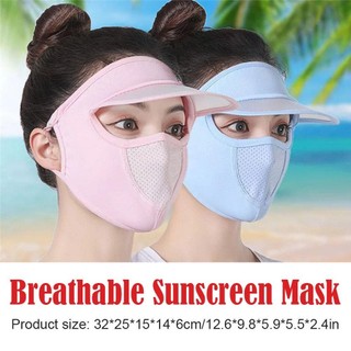 Mặt nạ chống nắng nữ đi xe đạp chạy bộ Golf ngoài trời Unisex thoáng khí chống bụi E2T3