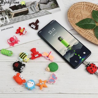 Phụ Kiện Bảo Vệ Đầu Dây Cáp Sạc USB Hình Côn Trùng Hoạt Hình Dễ Thương