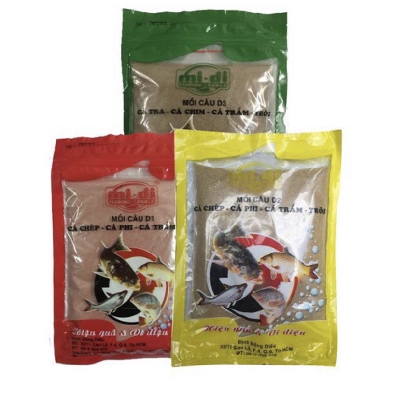 3 Gói Mồi Cá Combo D1 D2 D3