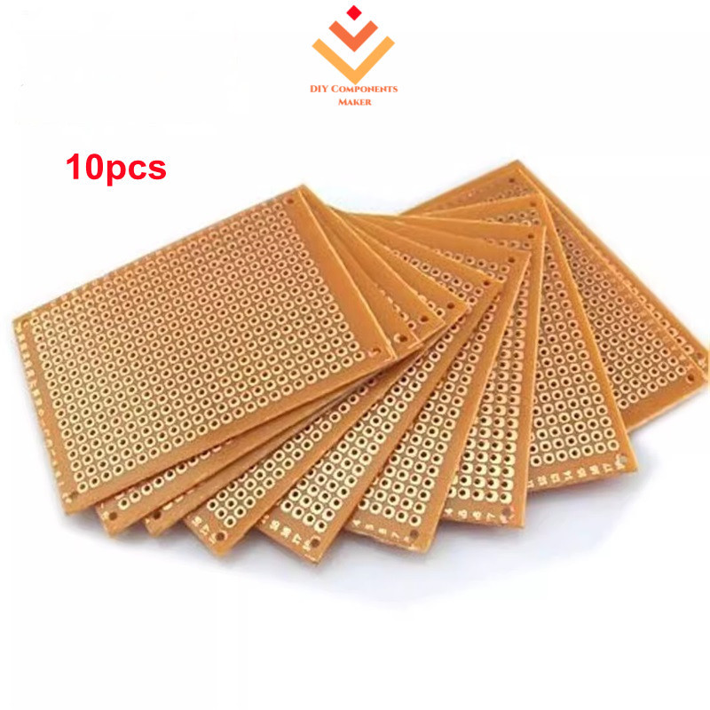 10 Cái 5 x 7 cm DIY Nguyên Mẫu Giấy pcb fr4 Bảng Đa Năng Tạo Mẫu pcb Bộ