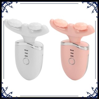 Sweetbunny 4 trong 1 mặt máy mát xa cổ giảm nếp nhăn dòng điện đôi cằm nâng con lăn thiết bị massage