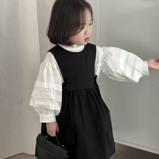 S262 - Yếm Đen Nơ Xinh Bé Gái Cách Điệu