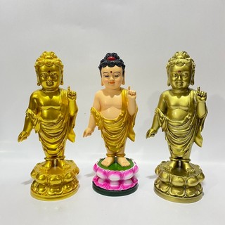 Tượng đản sanh cao 24cm đứng nhiều màu