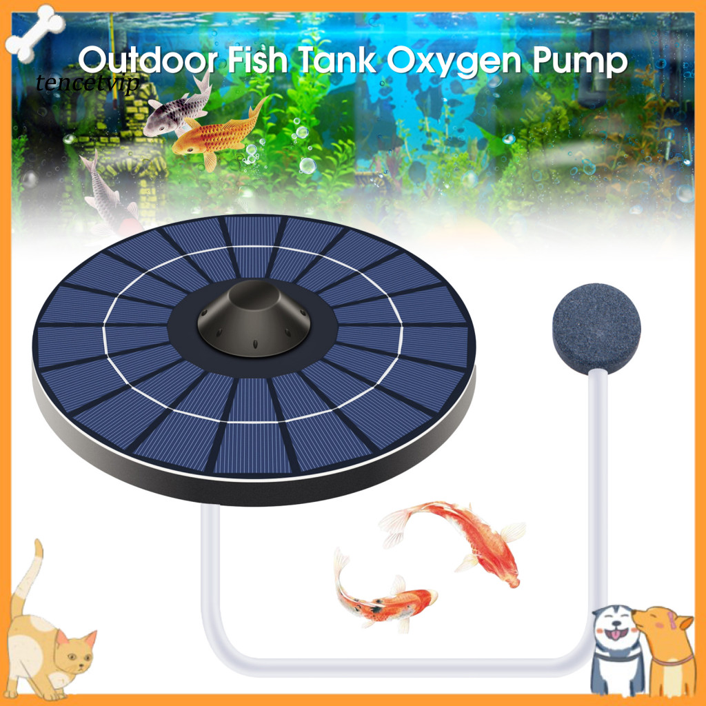Máy bơm oxy Vip Năng lượng mặt trời Tiếng ồn thấp Đài phun nước siêu im lặng Máy sục khí ao Máy bơm oxy có ống dẫn khí cho cá nước