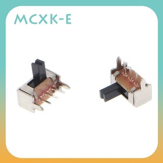 Mcxk-e 10 cái sk12d07 công tắc chuyển đổi 3pin pcb 2 vị trí 1p2t spdt sk12d07vg5 tay cầm chiều cao 5 mm công tắc trượt thu nhỏ núm bên