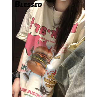 Blessed áo phông áo thun nữ croptop baby tee Cute phổ biến xu hướng Fashion WTX2440E6M 15Z240410