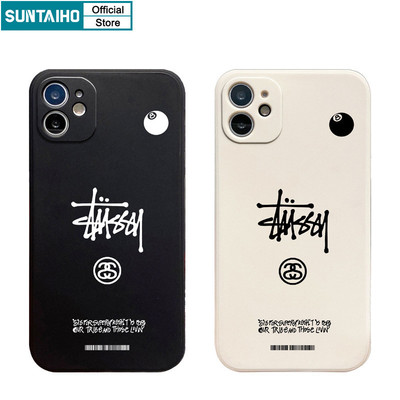 Suntaiho Ngộ nghĩnh Sáng Tạo Bi-a Họa Tiết Logo Ốp lưng Iphone 15 14 12 13 11 Pro Max IP 7 8 Plus Iphon X Xs XR Xs Max TPU Silicon Softcase Cao Cấp Chống Sốc Ốp Lưng