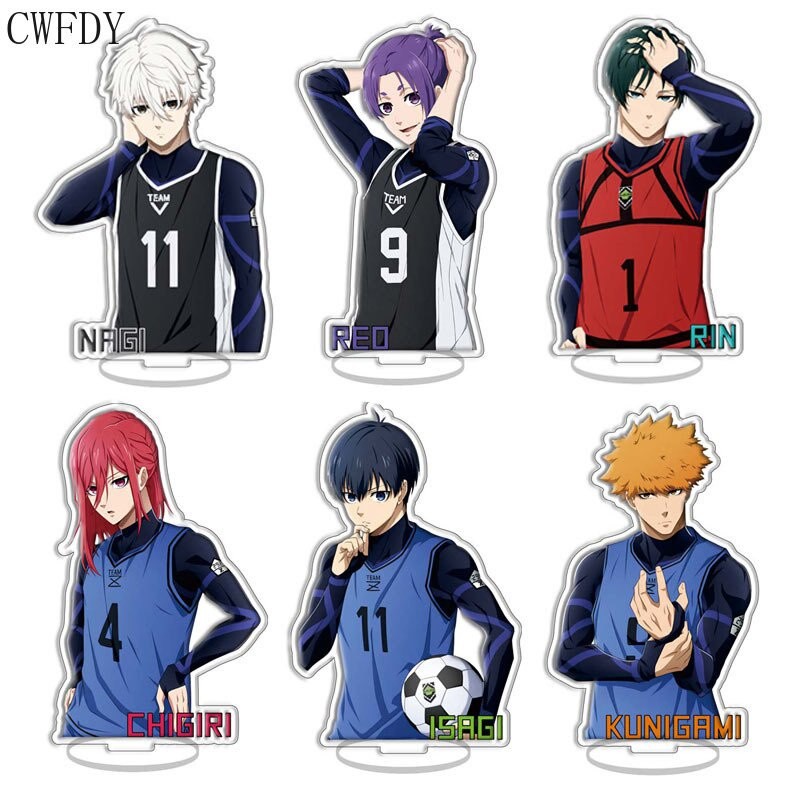 Mô hình standee BLUE LOCK Anime Acrylic Figures Reo Mikage Chigiri Hyoma Isagi Yoichi Acrylic Stand 