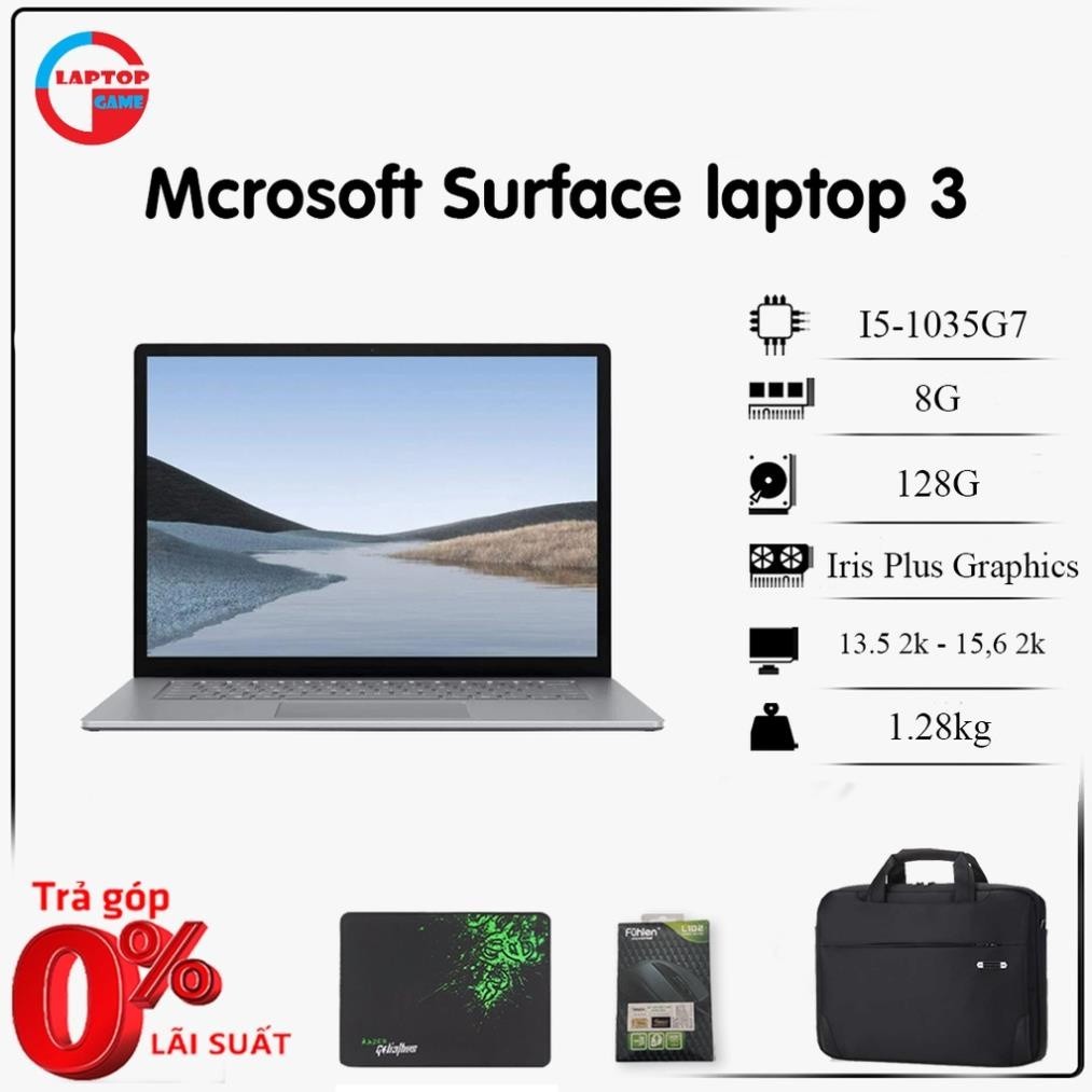 [Mới 100%] Microsoft Surface Laptop 3 Màn 2k Cảm Ứng (Refurbised Certified) BH02