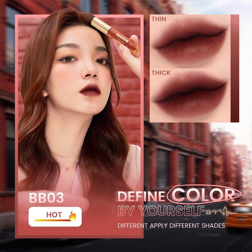 Ảnh 2 của Son Lì FOCALLURE Công Nghệ Khóa Màu Độc Đáo, Dưỡng Ẩm Lâu Trôi Mềm Mịn Như Nhung 2.8g FA-324