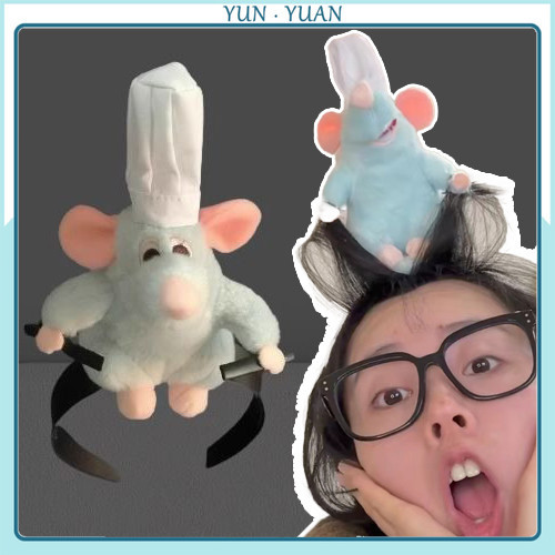 [Yuyuan ] Băng đô Ratatouille Băng đô hình chuột dành cho bé gái Rửa mặt và trang điểm bằng kẹp và băng đô Băng đô buộc tóc dễ thương làm quà tặng ngày lễ tình nhân cho bạn gái