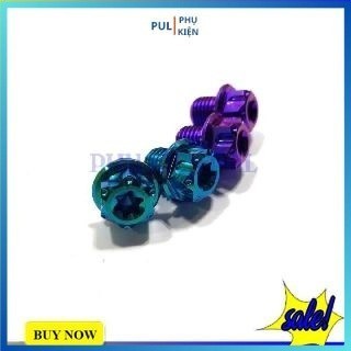 Ốc chân gương titan GR5 đầu salaya 10li10 giá 1 con cho xe máy Wave SH Vario Dream...