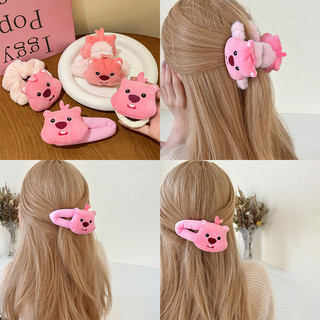 Loopy Nhỏ Hải Ly Phá Tóc Nữ Nổ Bên Kẹp Cô Gái Trái Tim Tóc Kích Thước Lớn bb Kẹp Mũ Đội Đầu